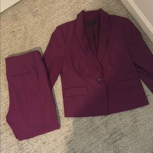Ann Taylor Purple Blazer and Pants Set